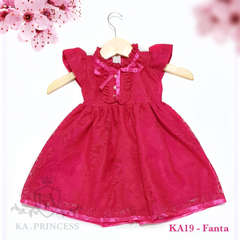 Baju Bayi Perempuan 0 - 18 Bulan Gaun Bayi Dress Bayi  Baju Pesta Murah KA19