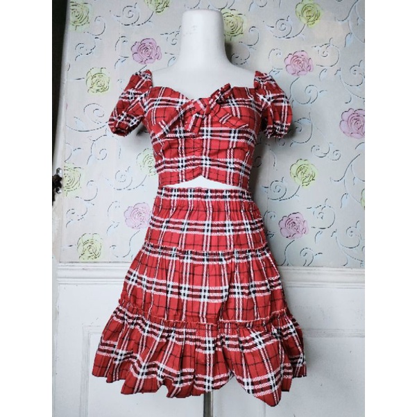 HC2085 stelan mini rok cibi