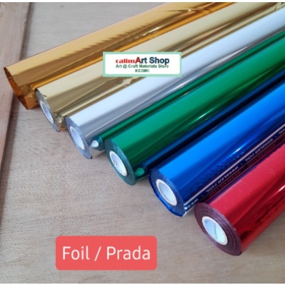 TERMURAH Foil Prada Kaligrafi | Plastik Foil Gold/Prada Emas Eceran