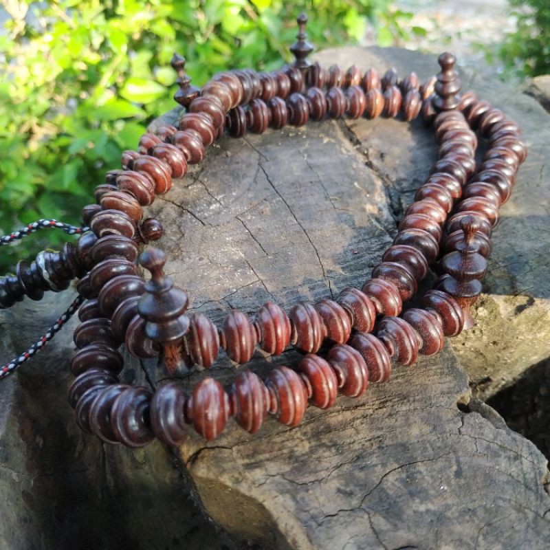 tasbih tijani kayu galih asem