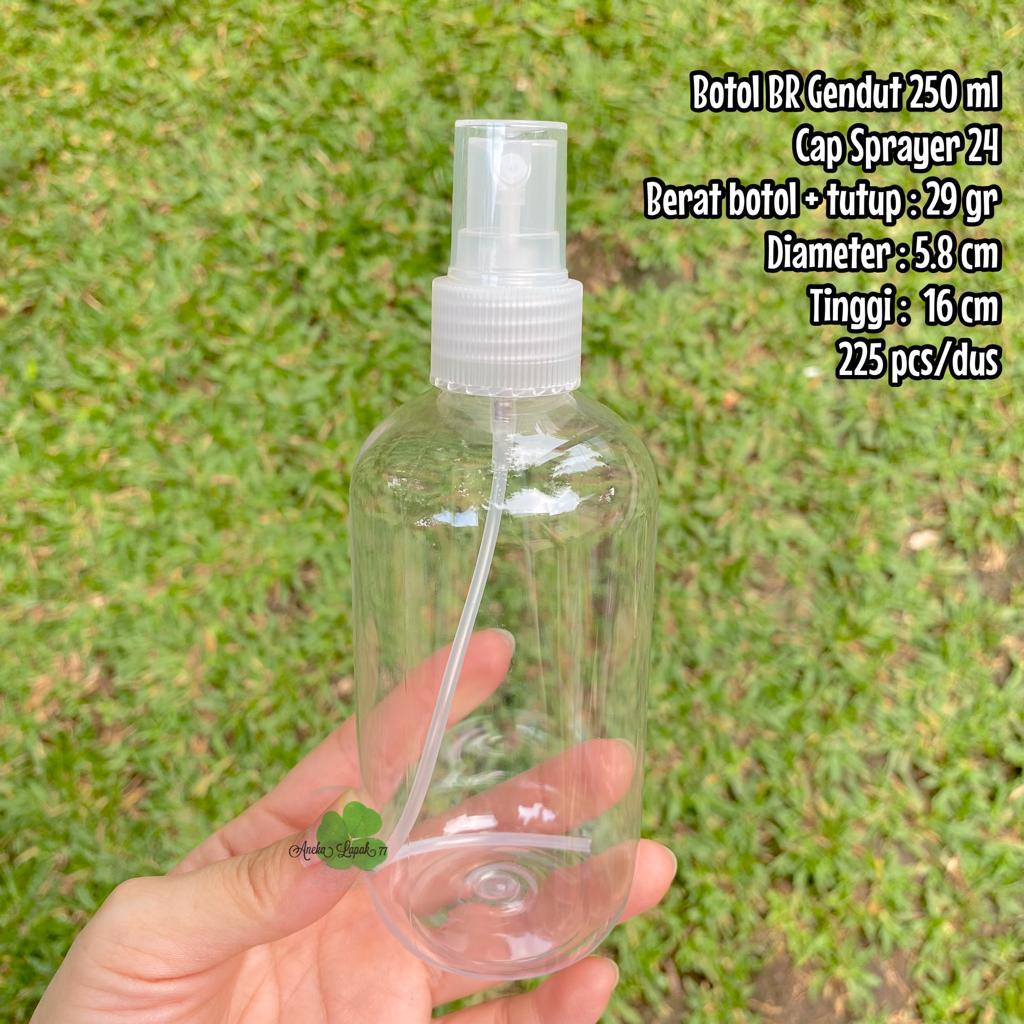 Botol SPRAY BR Gendut 250 ml botol kemasan kosmetik 250 ml unik