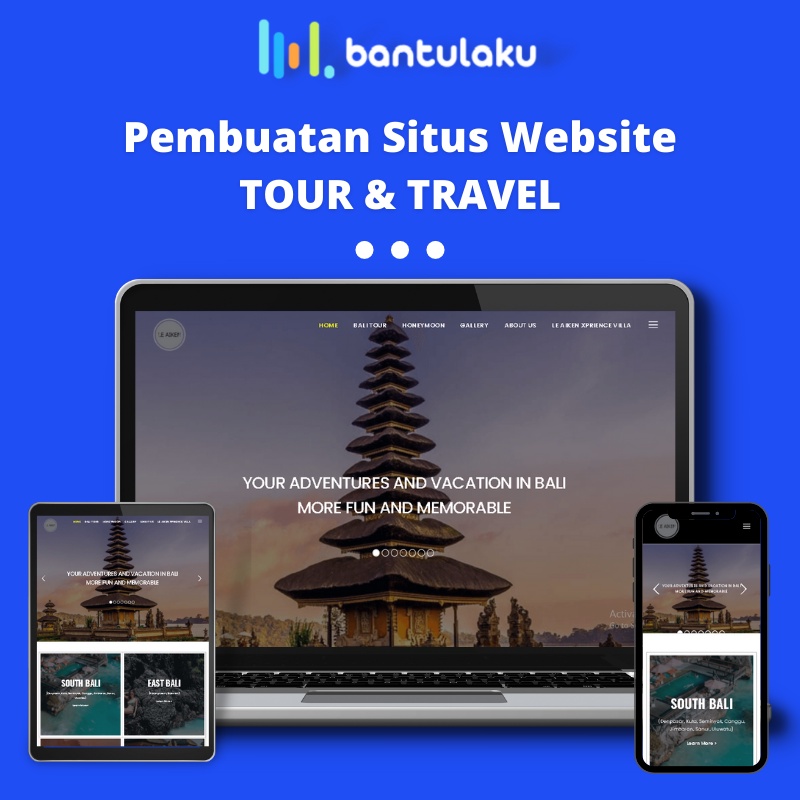 Jasa Pembuatan Website TOUR & TRAVEL - Include Fitur Canggih - Siap Go International