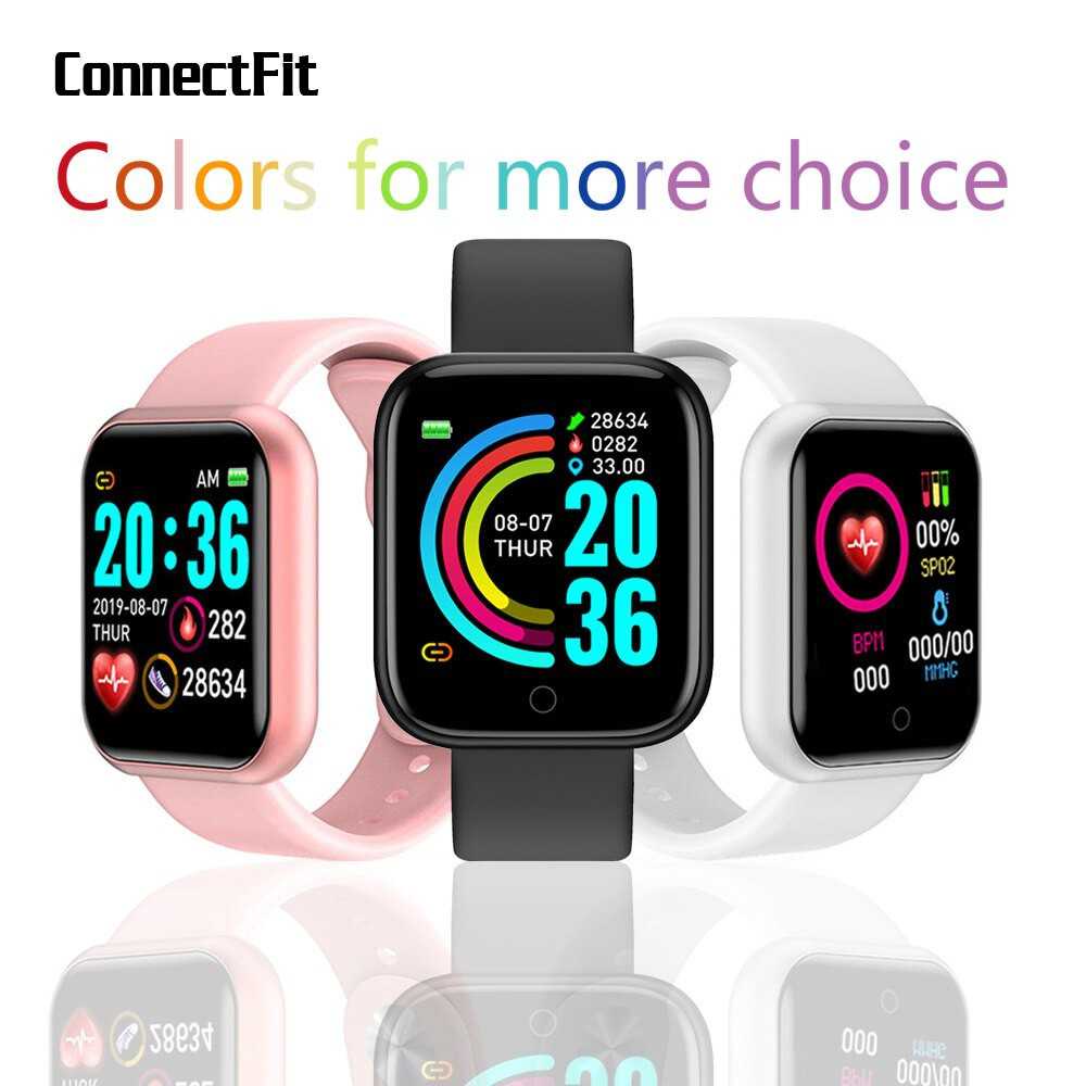 Jam Tangan Pintar Smartwatch Wanita Bluetooth Sport Fitness Tracker Heart Rate Blood Oxygen - Y68