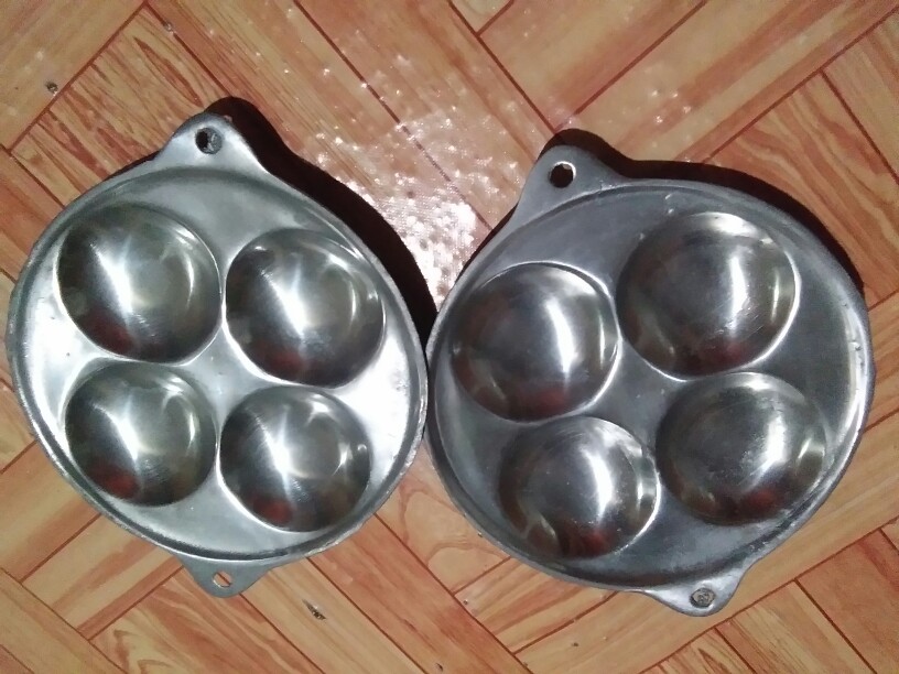 Cetakan Apem Bikang Lumpur Tipis 4 Lubang - Aluminium