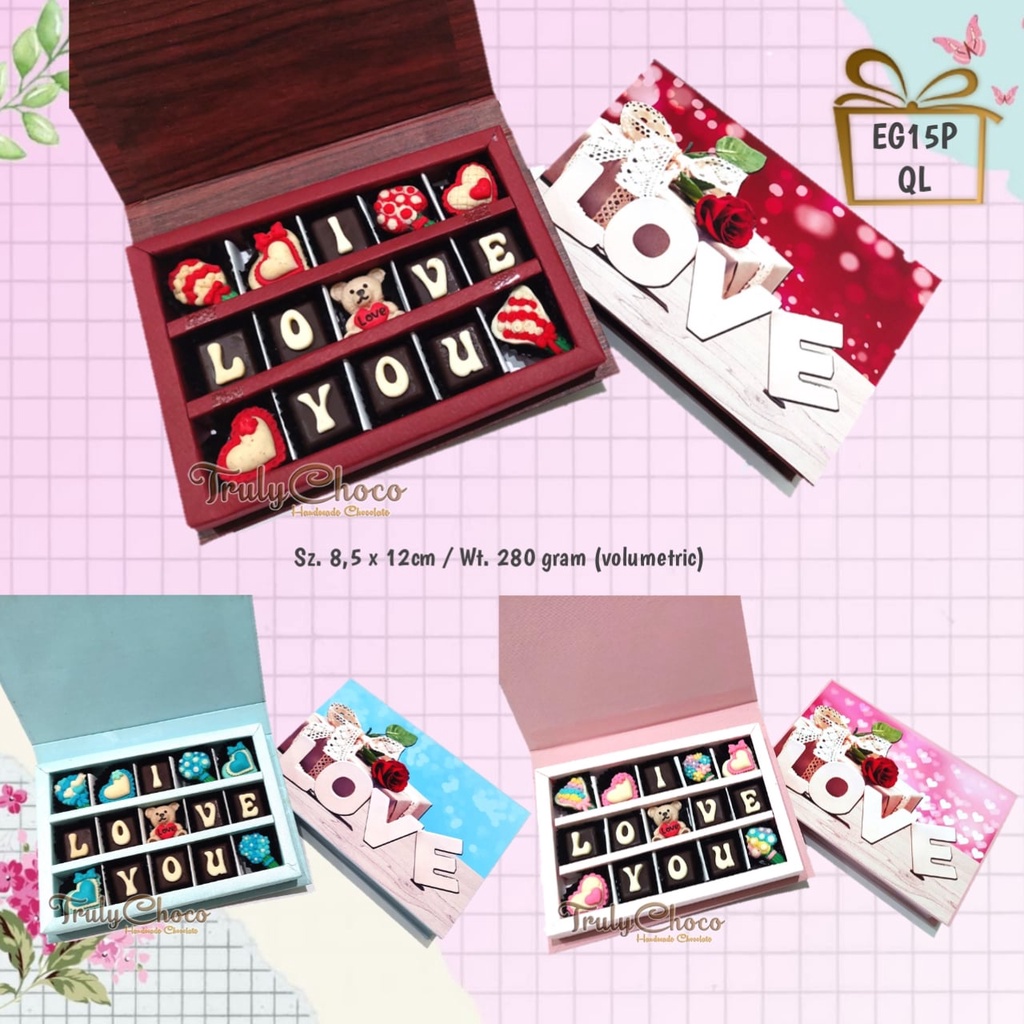 

Trulychoco - Kado Coklat Untuk Pacar - I LOVE YOU