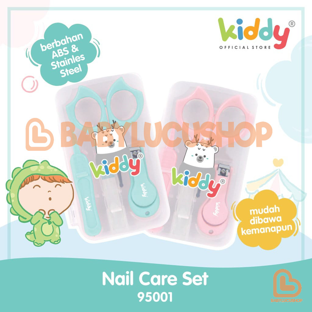 KIDDY Alat Perawatan Kuku Bayi Nail Care Set With Comb 95002 l Nail Care Set 95001 Manicure Set Baby