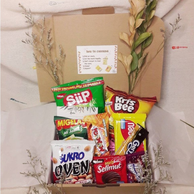 

SNACK BOX / GIFT BOX HEMAT + EKONOMIS (HAMPERS ULANG TAHUN/GRADUATION/ACARA LAINNYA)