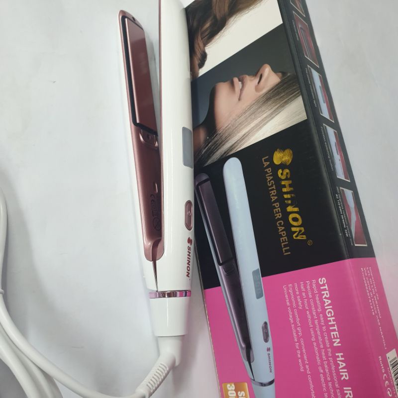 Catok Rambut Keriting Lurus Curly 3in1 Sh 8759 Hair Straightener Shinon Suhu Panas Salon