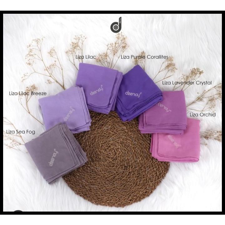 Hijab Kerudung Segi Empat Original Deenay Polos Series