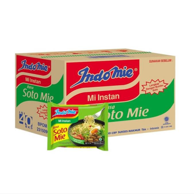 

Terlaris# Indomie Soto Mie Per Dus Isi 40 Pcs Mie Instan