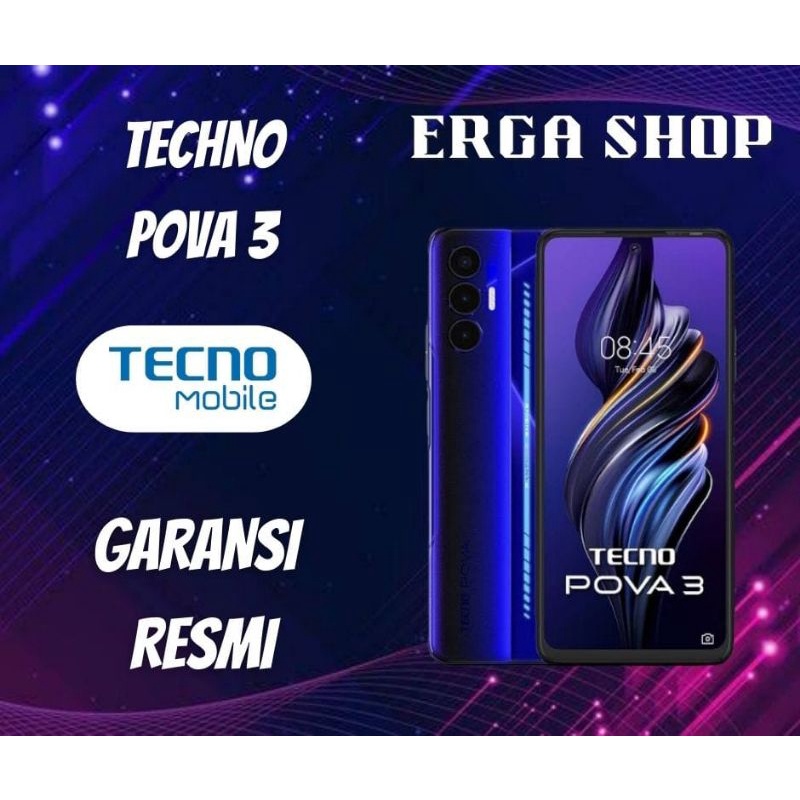 TECNO POVA 3 4/128 GAMING EDITION Garansi Resmi TECNO MOBILE INDONESIA