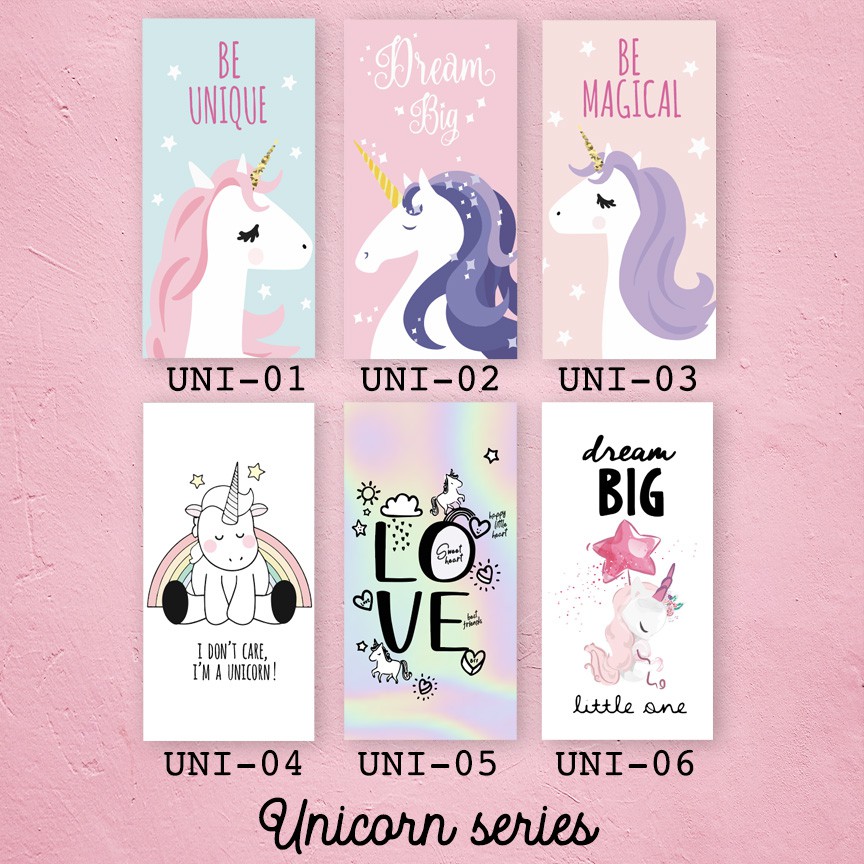 Hiasan Dinding Dekorasi Kamar Anak Perempuan Motif Unicorn Kuda Poni Motif Lucu