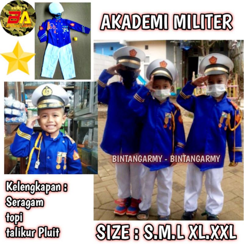 Ready Baju Profesi AKMIL / Akademi Militer / Seragam AKMIL Anak