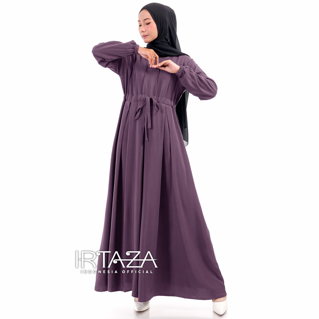 Gamis Polos Melia Dress Original Shakila Import-Gamis Plum