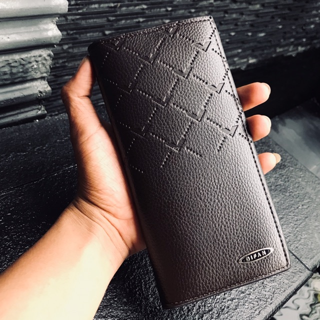 DOMPET PRIA COWOK KEREN MODEL PANJANG TERBARU KULIT ASLI LEMBUT DIFAN