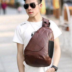 Tas ransel Kulit Selempang Pria tas kulit asli tas punggung full kulit asli