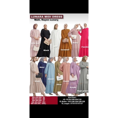 LUNARA MIDI DRESS NEW BY NADHEERA LUXURY