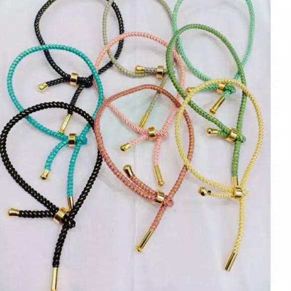 N8C ✅ FF Gelang wanita gelang tali hongkong gelang hongkong gelang emas hongkong variasi benang emas