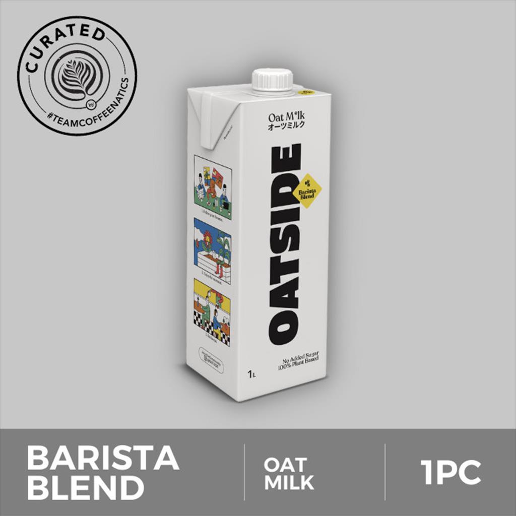 

Oatside Oat Milk Barista Blend 1L - Susu Gandum Lactose Intolerant Dairy Free | Coffeenatics