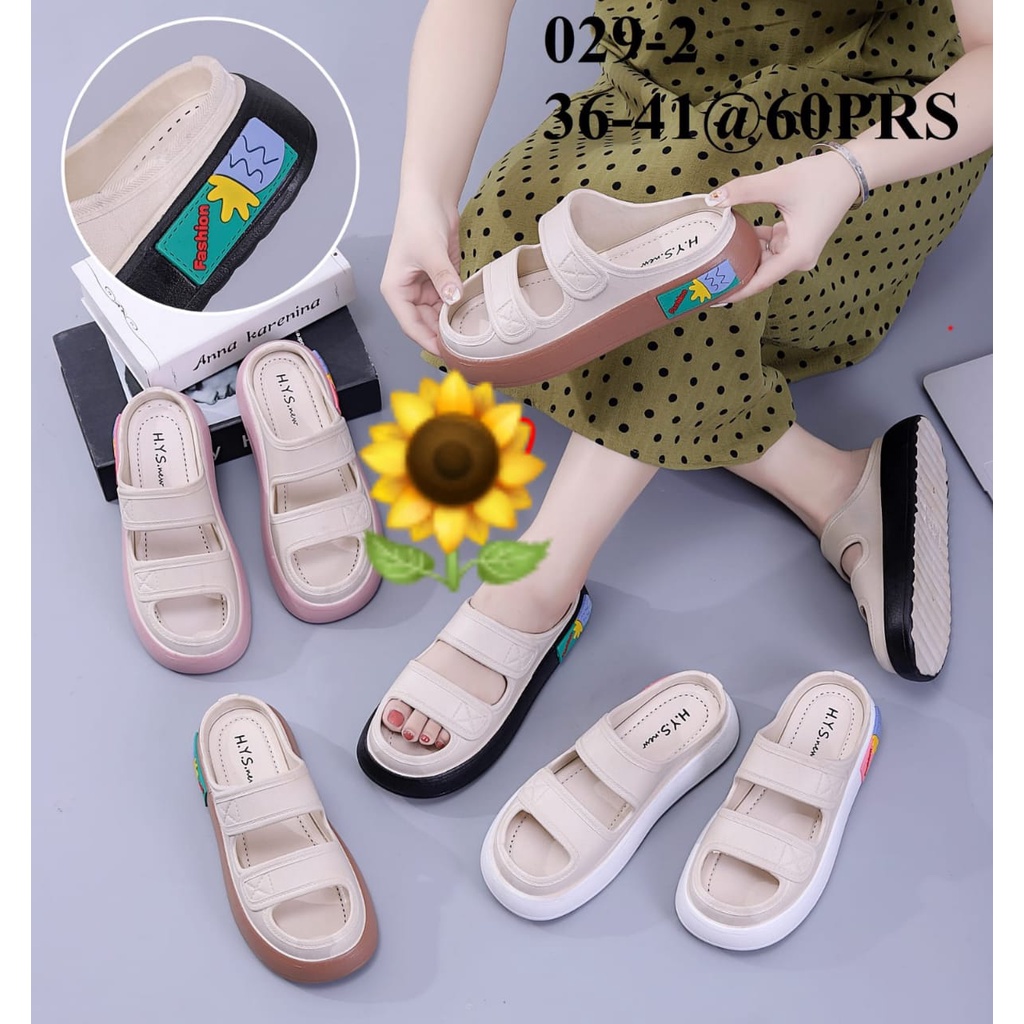 Sandal Karet Jelly Wedges Wanita import Model Terbaru Original Kekinian by AGUNG STYLE Balance 029-2