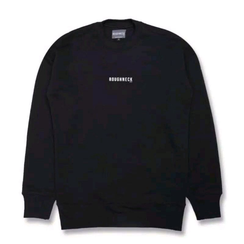 SWEATER CREWNECK ROUGHNECKN 1991 BLACK SIG SMALL