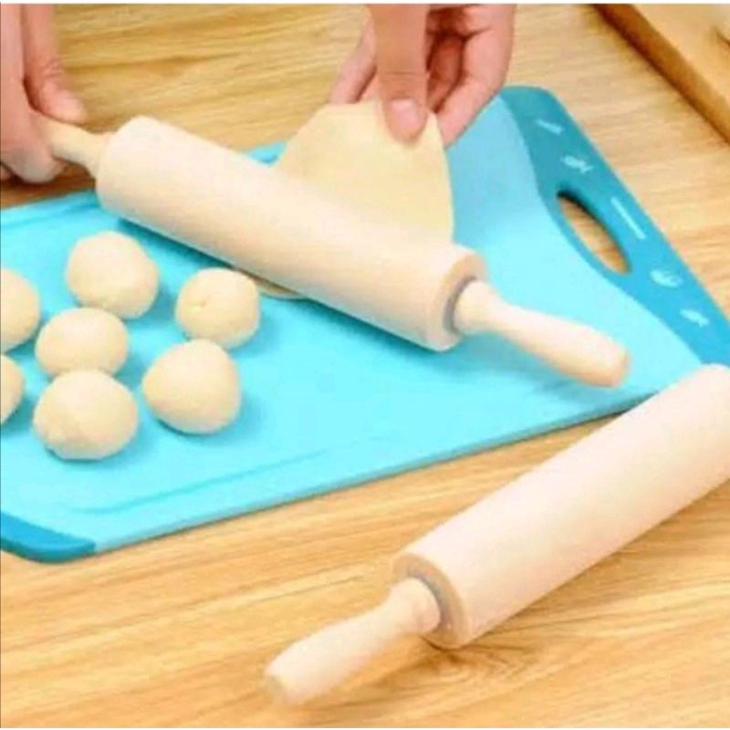 Rolling pin kayu besar gilas penggiling adonan kue