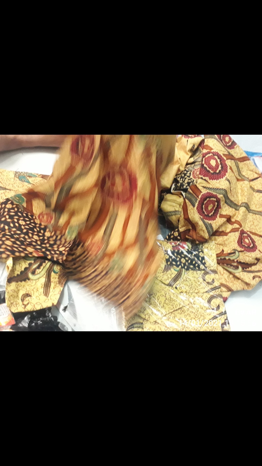 Batik Couple Keluarga Sania Ruffle Ori Ndoro Jowi Dnt Ilalang Kuning