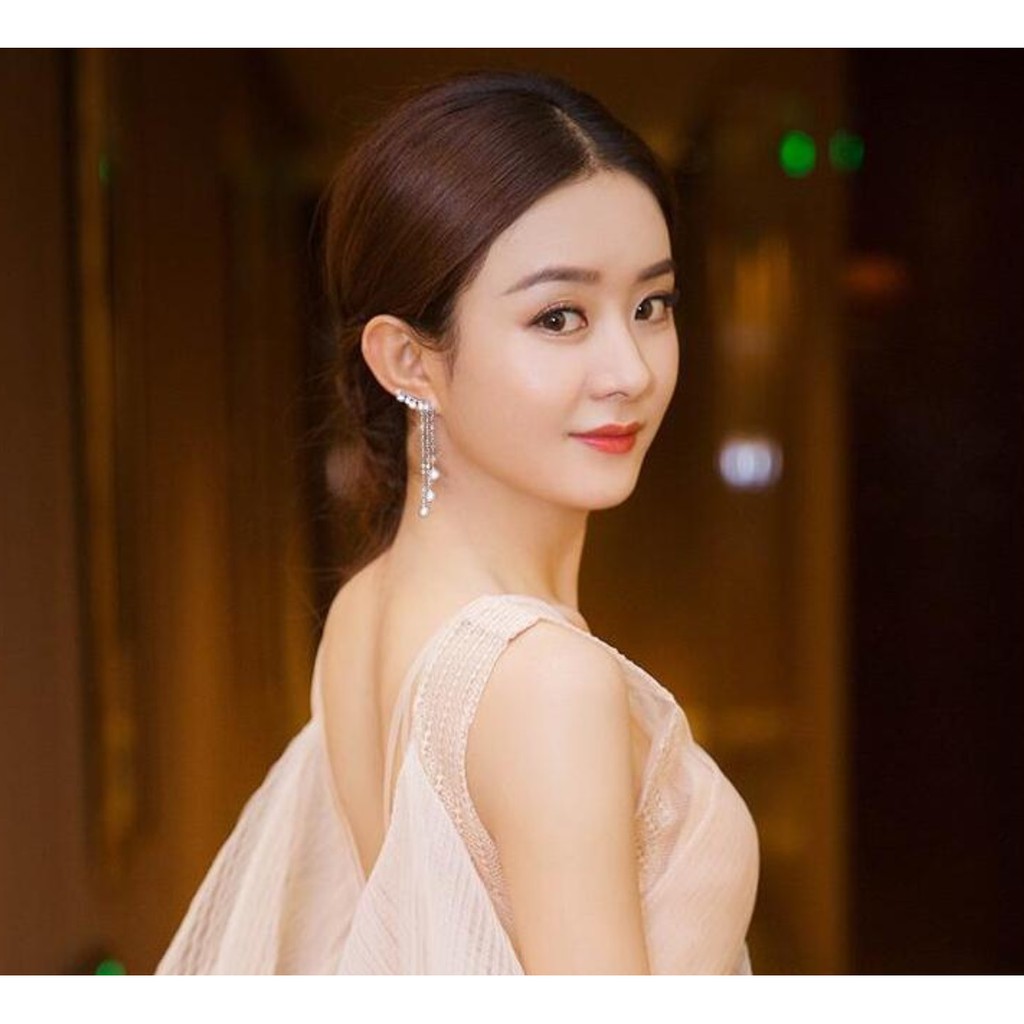 Anting Juntai Panjang Wanita B432 TASSEL S925 Silver Plated Korea Fashion Women Earring Giwang Cewe-1