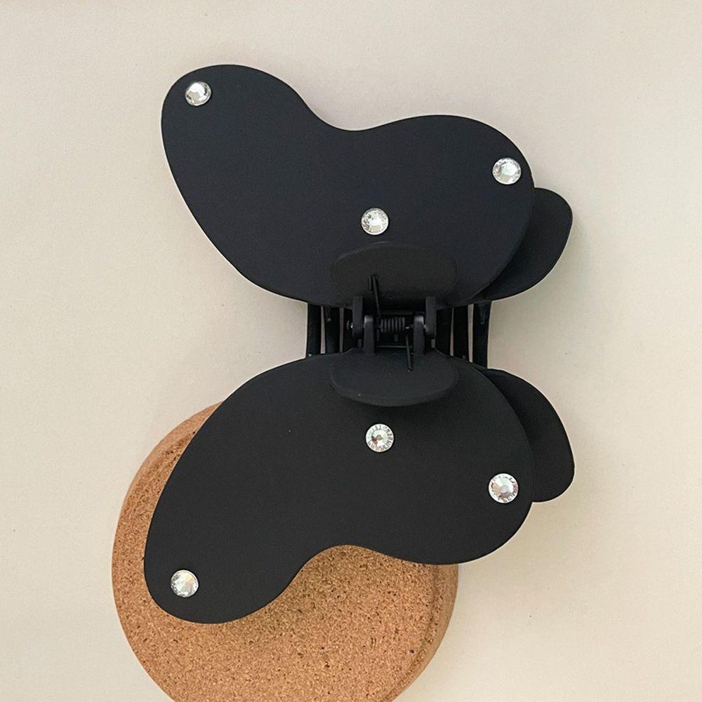 Agustina Wanita Cakar Rambut Hiasan Kepala Vintage Rambut Jepit Temperamen Besar Zirkon Hiu Klip