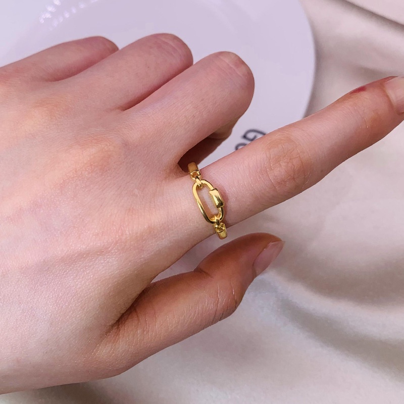 Cincin Lapis Emas Emas Asli Kadar 375 Model Irregular Adjustable Untuk Wanita