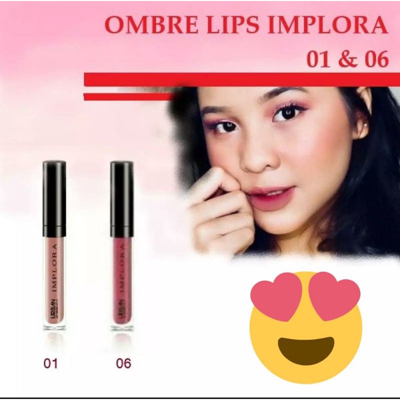 Implora Lips Cream Ombre 01 dan 06