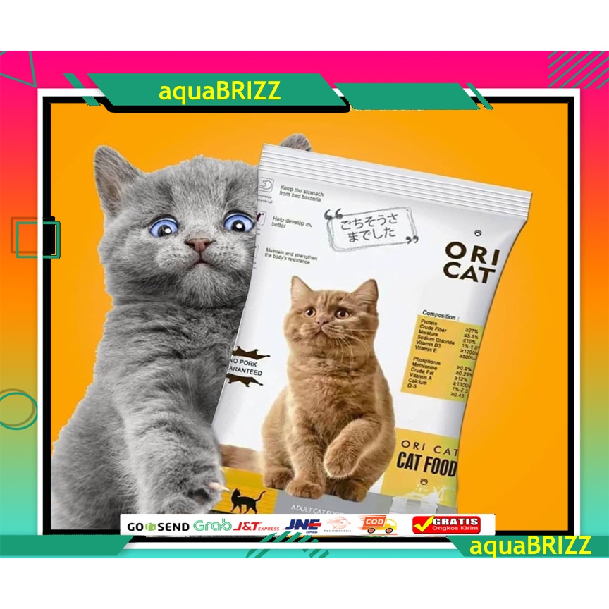 ORI CAT ORICAT Adult 1 kg Makanan Kucing Premium Cat Food BENTUK KIBBLE DAN IKAN