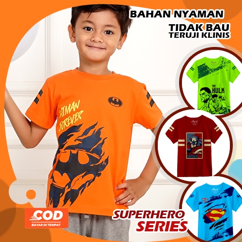 Pakaian Baju Anak Laki Laki Lengan Pendek usia 2 3 4 5 6 7 8 9 10 12 Tahun Kaos Anak Cowok Lengan Pa