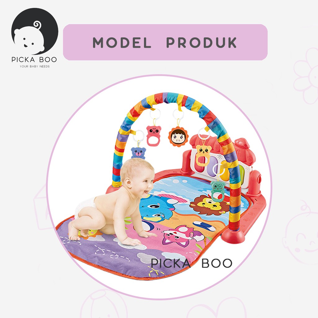 PICKA BOO Playgym Mainan Bayi Playmate Piano Matras  Playmate