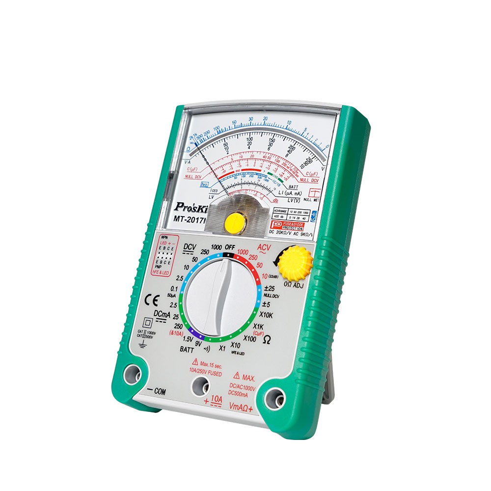 TERSEDIA Pro'sKit - Multitester Analog Mt-2017N Smart Protection - Multimeter Analog Multitester
