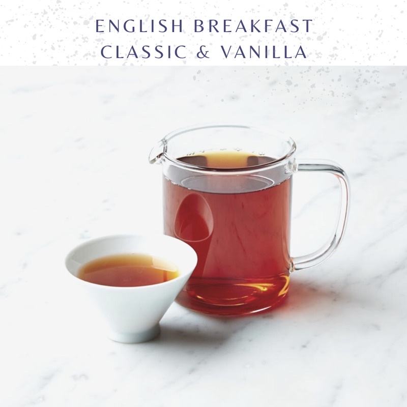 Organic&amp;Joy• English Breakfast Tea Classic &amp; Vanilla (strong black tea,High Caffeine,teh english breakfast)