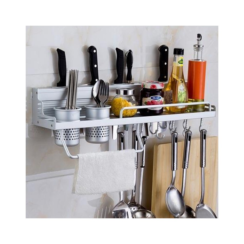  Rak  Dinding Dapur Kitchen Rack Bumbu  Gantung  Aluminium 