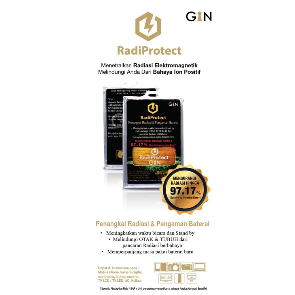 RadiProtect Penangkal Radiasi dan Pengaman Baterai Handphone Laptop