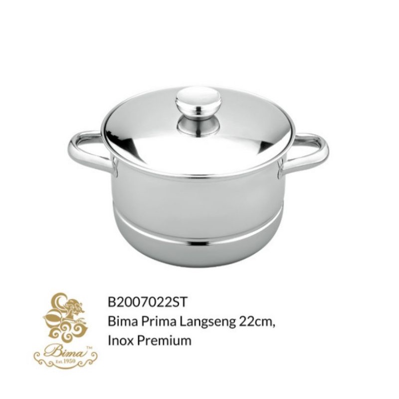 panci langseng 22cm Bima B2007022st /panci kukus/Tanak nasi