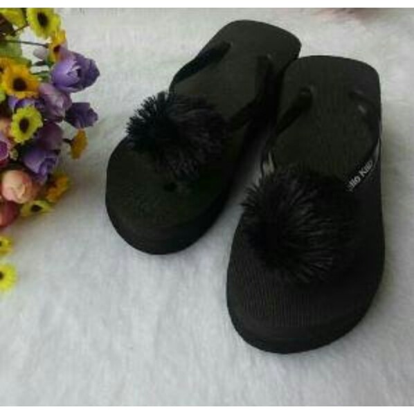 Wedges Pompom 7 cm