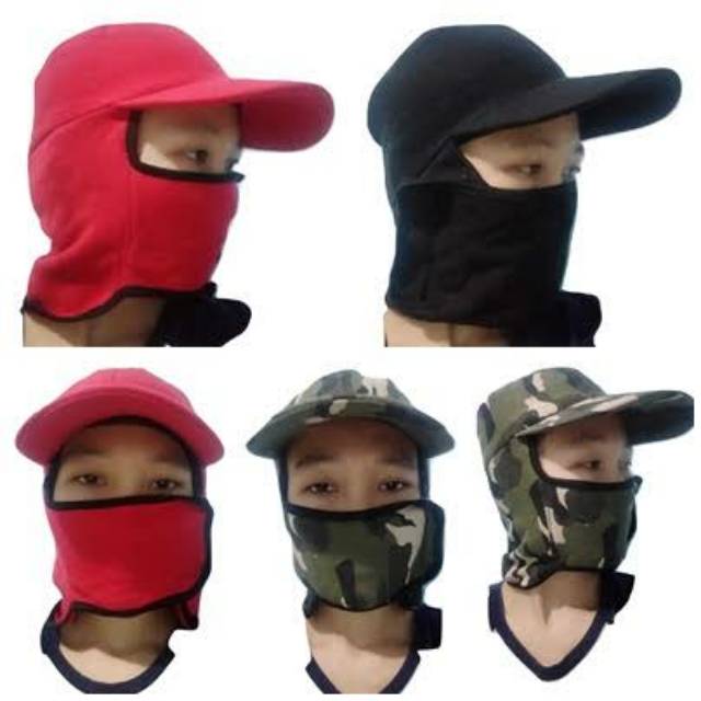 Topi Proyek - Mancing - Gunung Anti Panas Sebo Penutup Kepala - Wajah - Leher topi jepang masker
