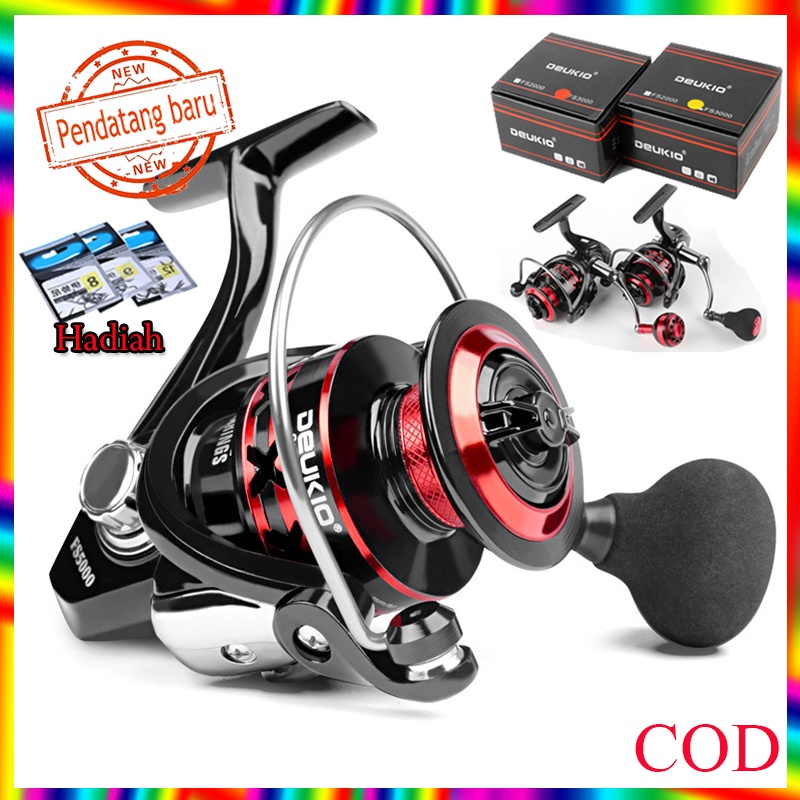 Spinning Fishing Reel Pancing 5.2:1 13+1BB  Max Drag10=5kg Fishig Wheel Penggulung Metal CNC Handle 2000-7000 Bahan Metal Fishing Reel Joran Pancing Gulungan Pancing Alat Pancing Joran Pancing Murah Saltwater Freshwater Fishing Gear Fishing Tool