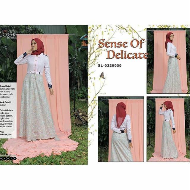 GAMIS SENSE OF DELICATE by SIMPLY LOOK DRESS SYARI CANTIK IBUINDUNG