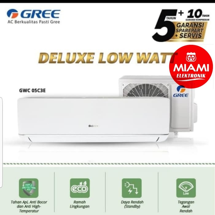 AC Gree 2.5pk Low Watt GWC24C3E GWC 24C3E