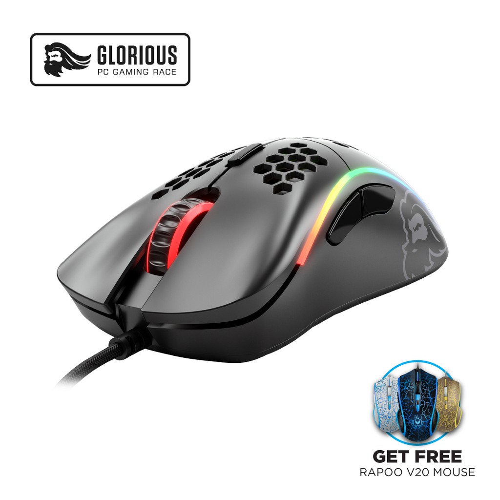 Glorious Model O Minus Matte Black Gaming Mouse Shopee Indonesia