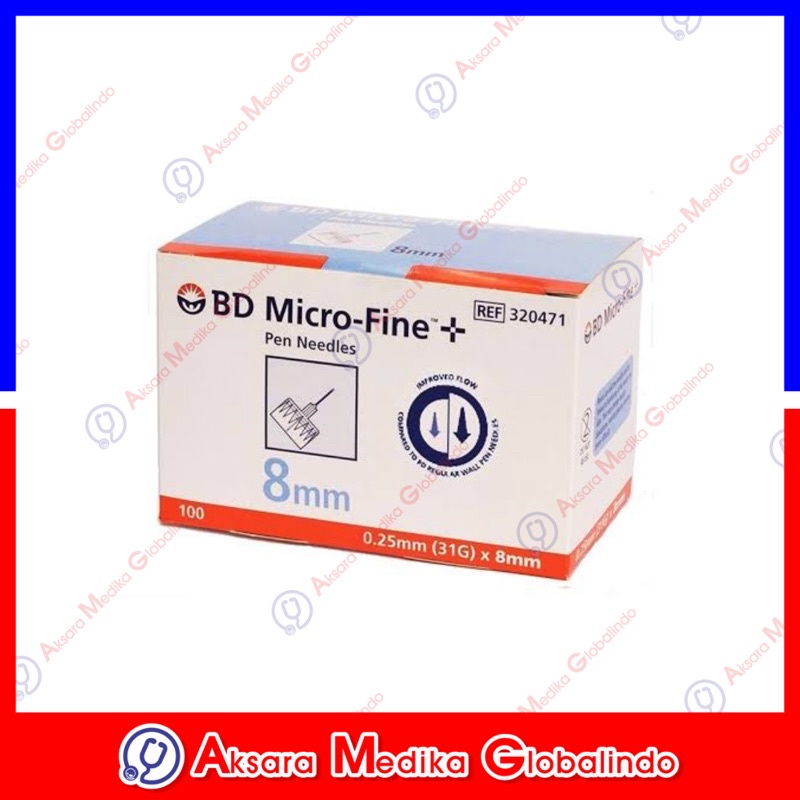 BD MICRO FINE 8mm (BIRU MUDA) #AMG