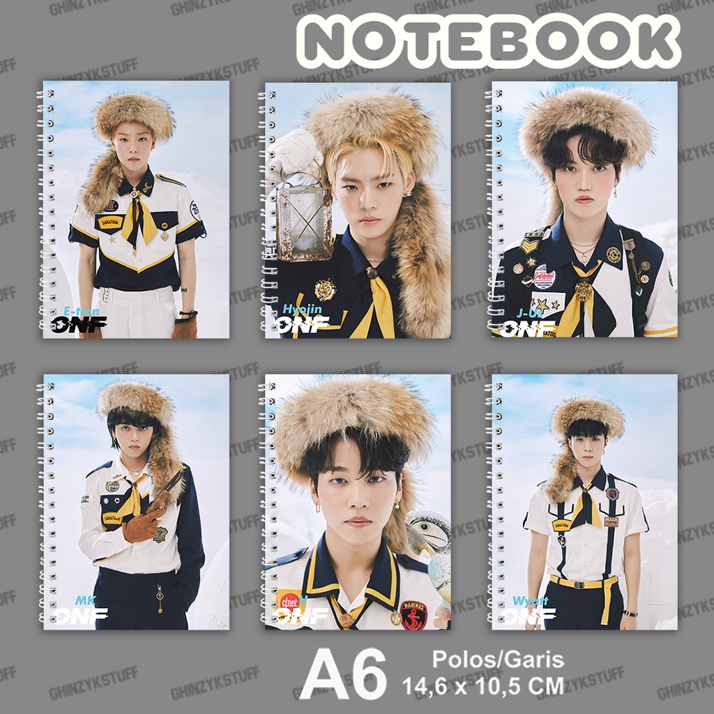 

Notebook KPOP ONF Popping Ukuran A6 10,5 cm x 14,8 cm