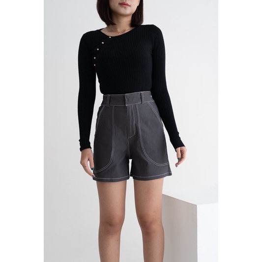 IWEARGRACIE - RAE SHORT PANTS / CELANA PENDEK WANITA / CELANA HIGHWAIST