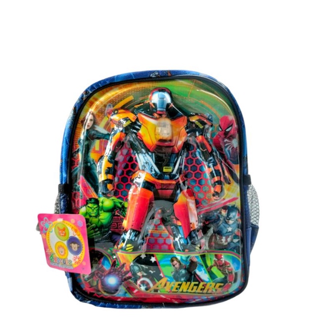 Tas Ransel Anak Paud Dan TK LED nyala 3D Timbul