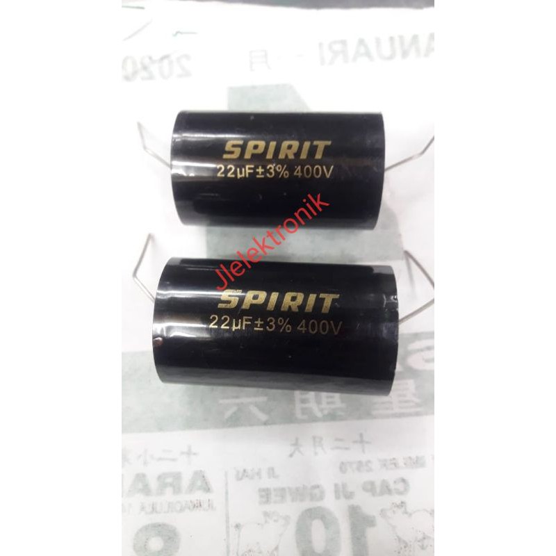 Spirit 226 Kapasitor 22uF 400V Ori Tweeter capasitor capasitor